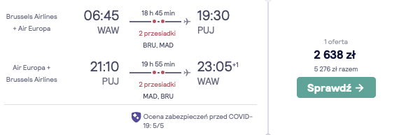 zarezerwuj loty na karaiby