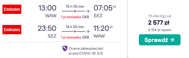 zarezerwuj loty na seszele