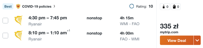 zarezerwuj loty do faro