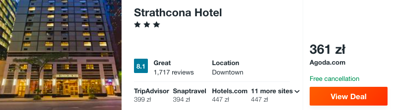 zarezerwuj hotel w toronto