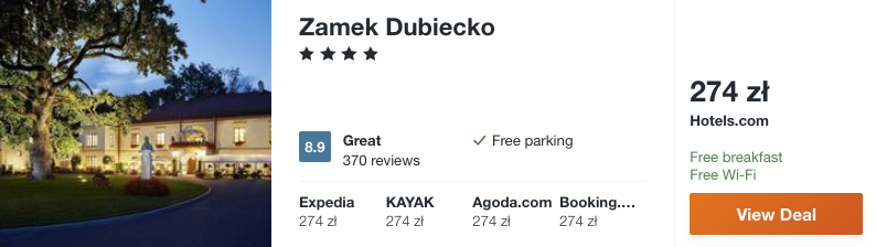zarezerwuj hotel w zamku