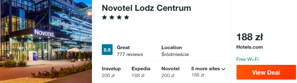 zarezerwuj hotel w łodzi