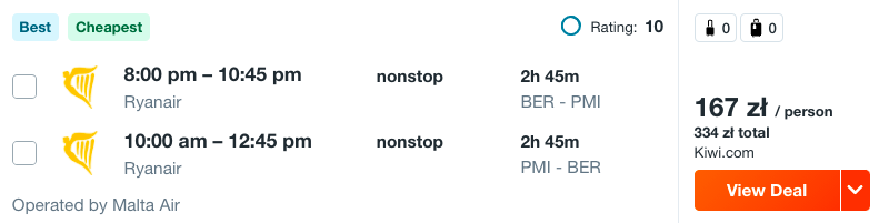 zarezerwuj loty na majorke