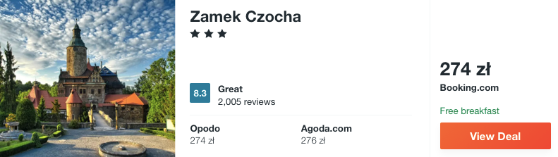 zarezerwuj hotel w zamku