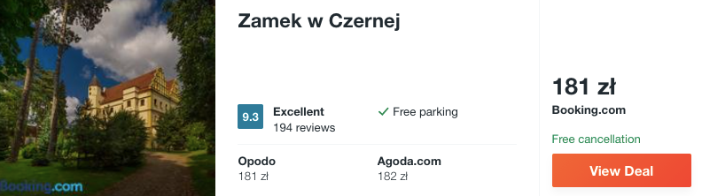 zarezerwuj hotel w zamku