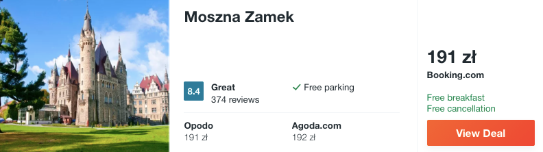 zarezerwuj hotel w zamku