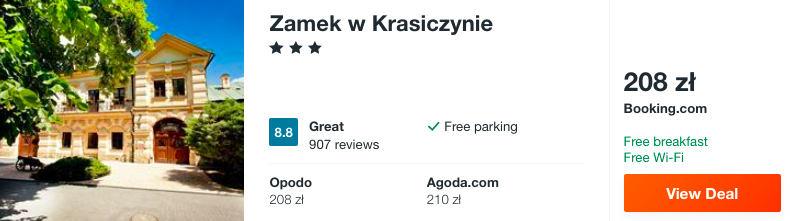 zarezerwuj hotel w zamku