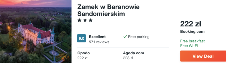 zarezerwuj hotel w zamku