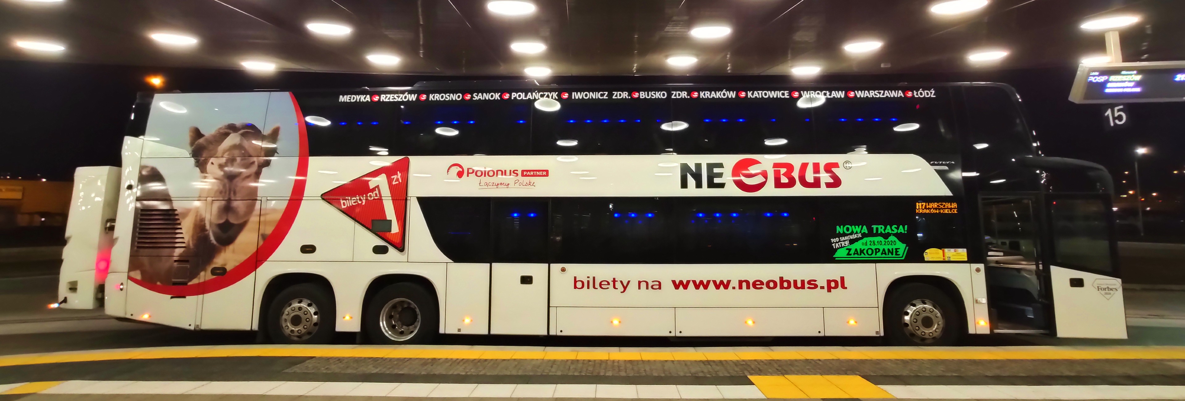 NEOBUS: tanie bilety na majówkę. Zakopane, Polańczyk, Sanok, Kraków, Warszawa, Wrocław od 1 PLN!