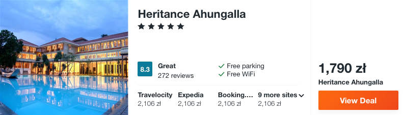 zarezerwuj hotel w sri lance