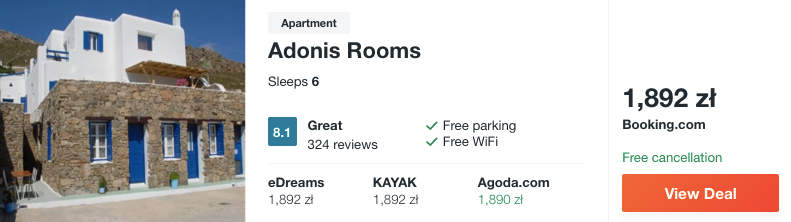 zarezerwuj hotel na mykonos