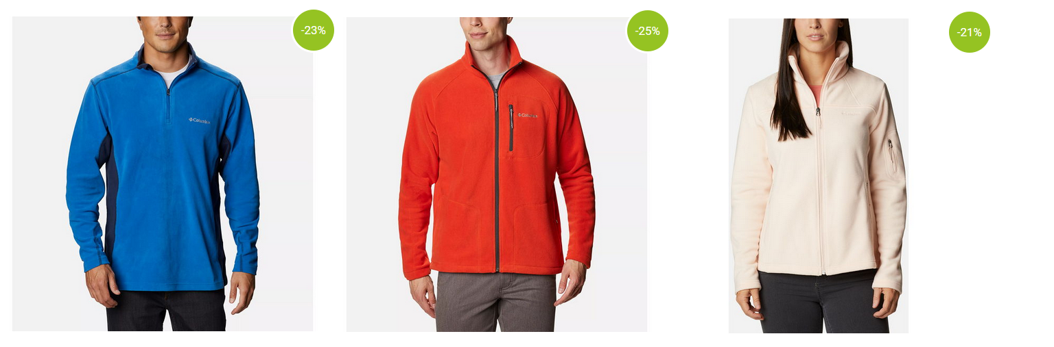 Markowe polary Columbia od 99,99 PLN. Idealne w podróż, na wycieczkę oraz do codziennego użytku (damskie i męskie modele)