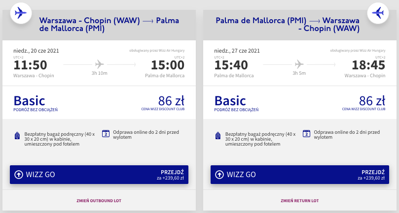 zarezerwuj loty na majorke
