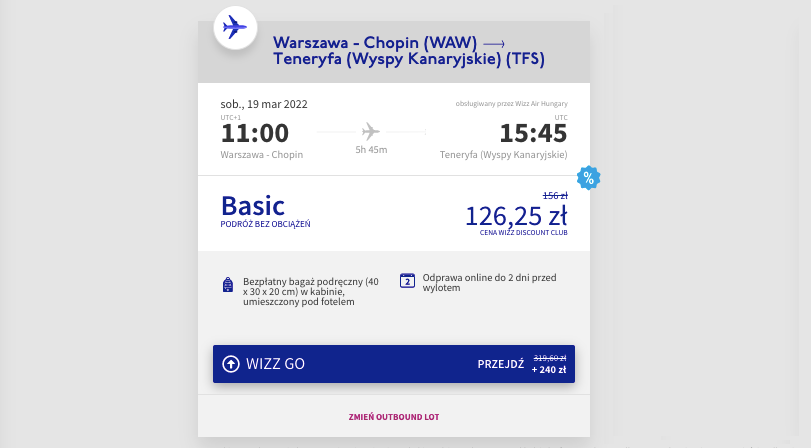 zarezerwuj loty na teneryfe