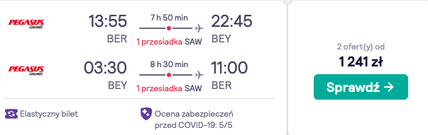 zarezerwuj loty do bejrutu