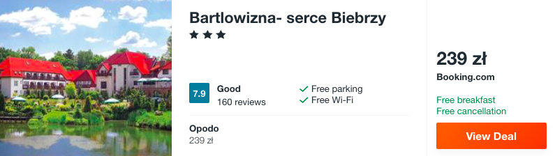 zarezerwuj hotel w biebrzy
