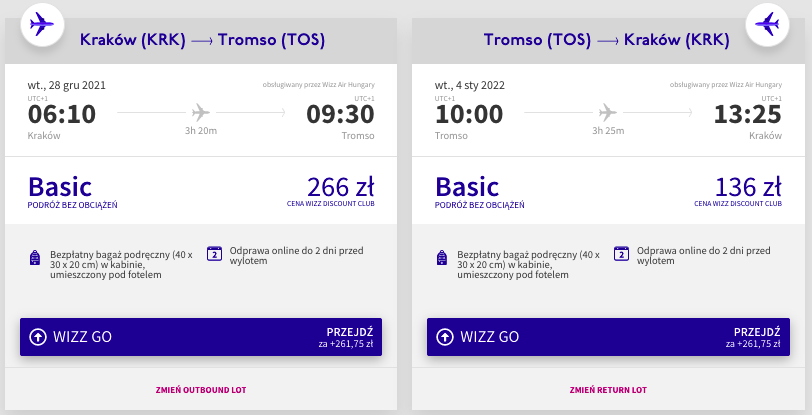 zarezerwuj loty do tromso