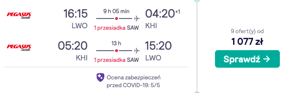 zarezerwuj loty do karaczi