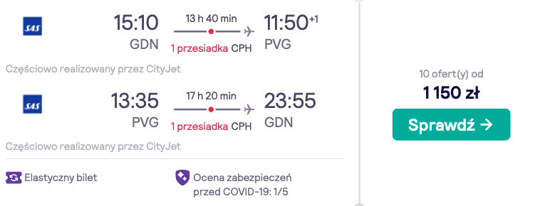 zarezerwuj loty do szanghaju