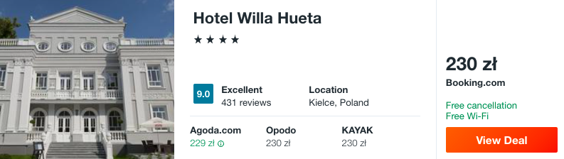 zarezerwuj hotel w kielach