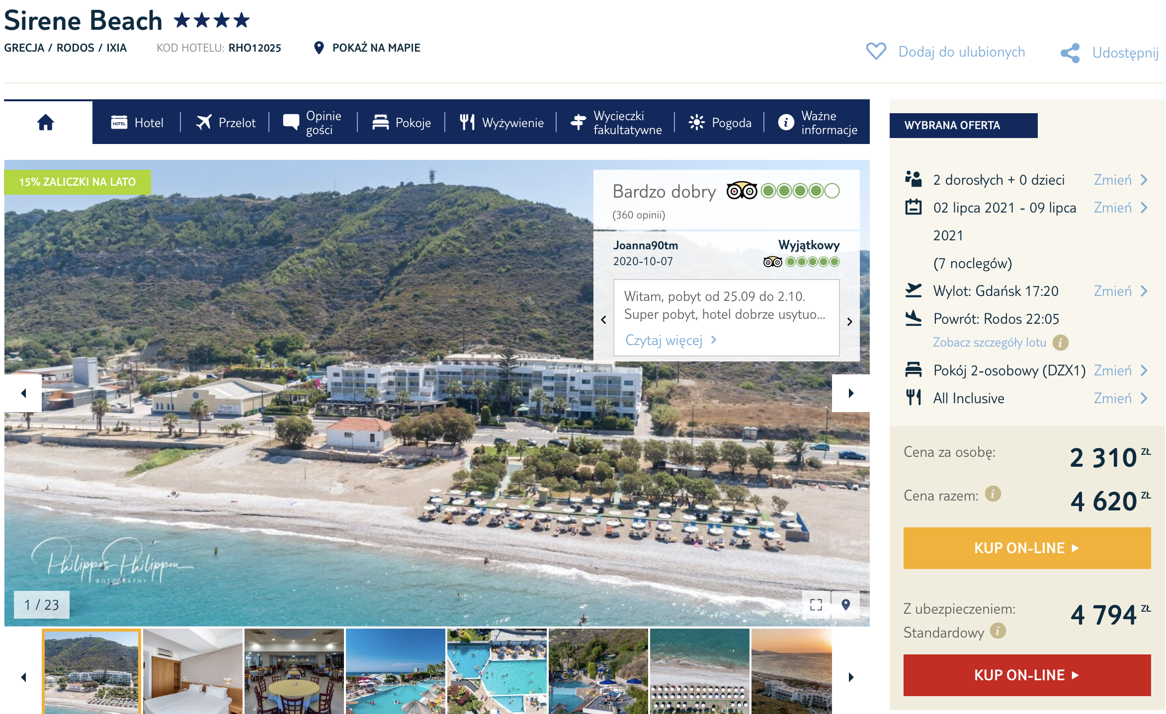 zarezerwuj wczasy na rodos