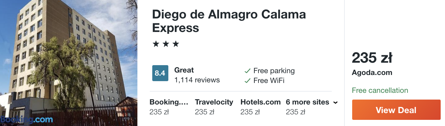 zarezerwuj hotel w chile