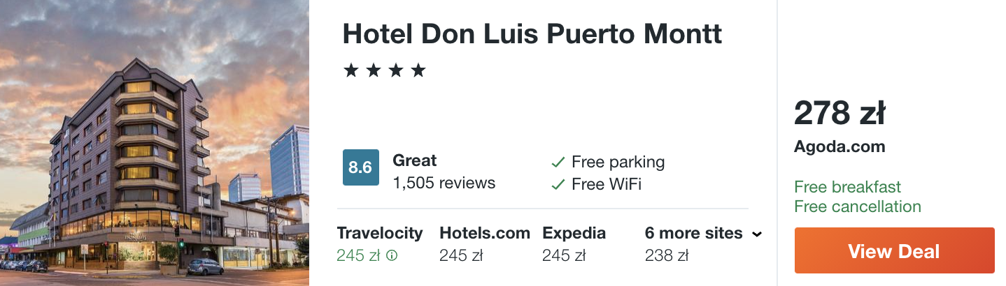 zarezerwuj hotel w chile