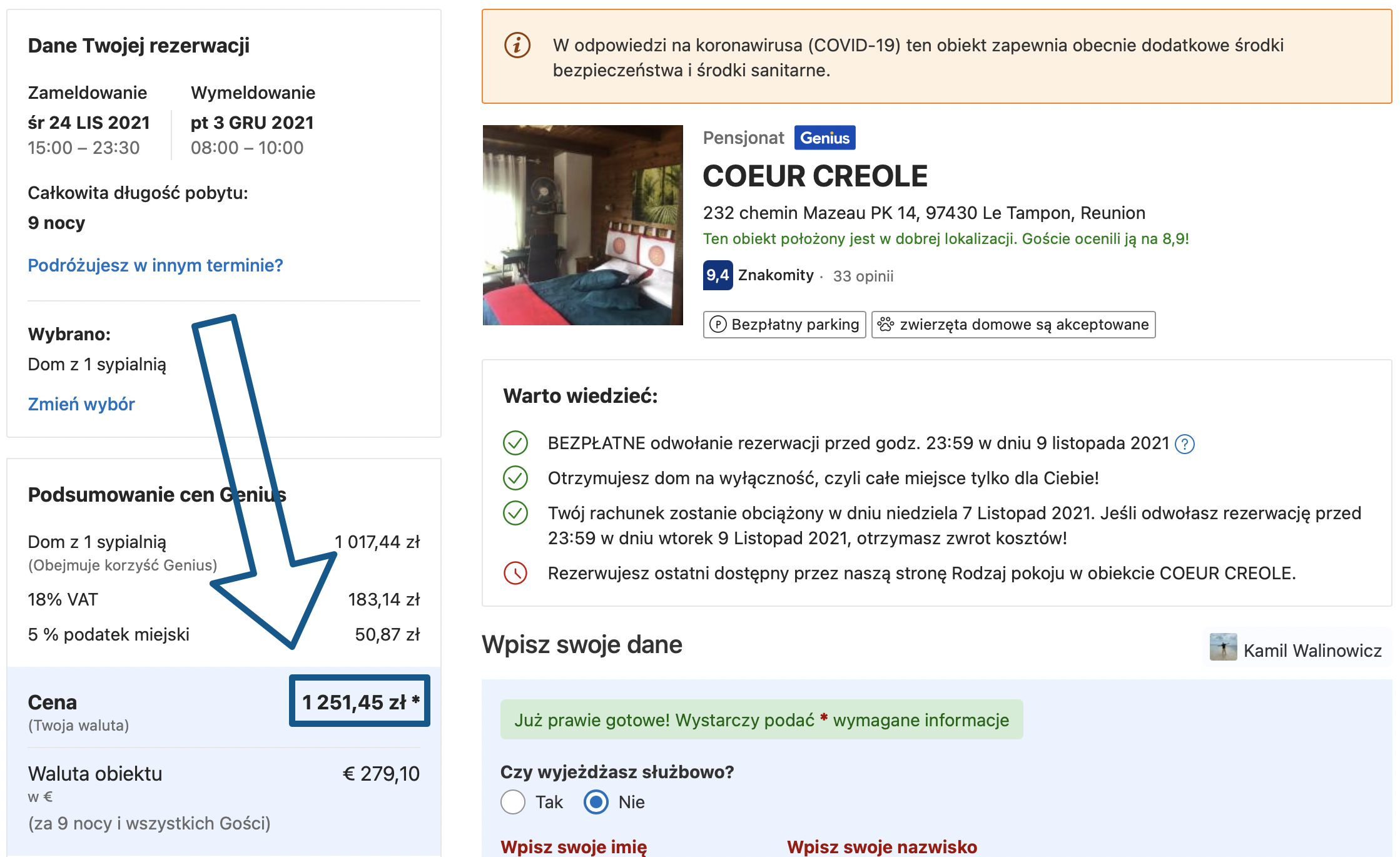 zarezerwuj hotel na reunion