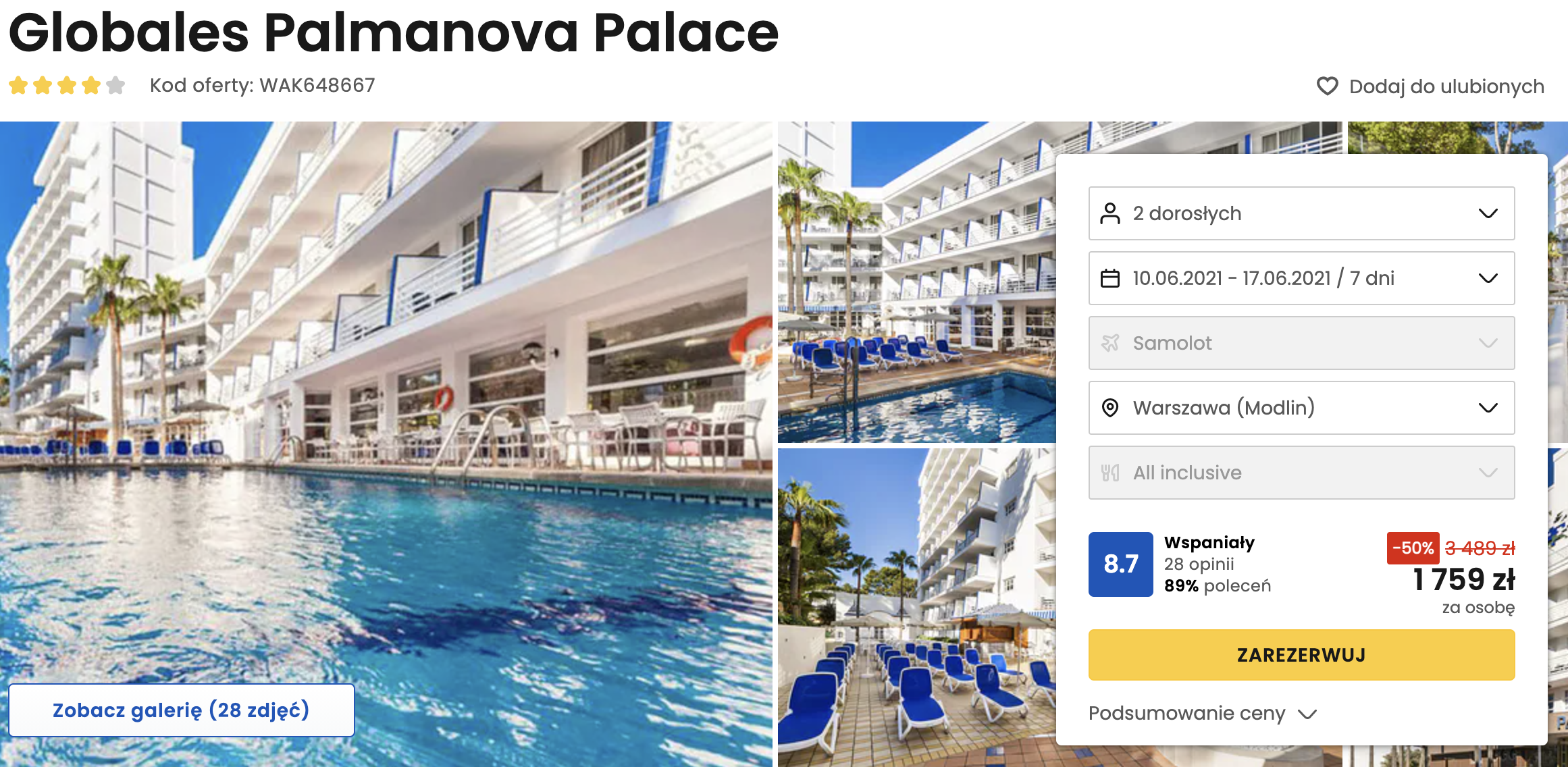 zarezerwuj wczasy na majorce