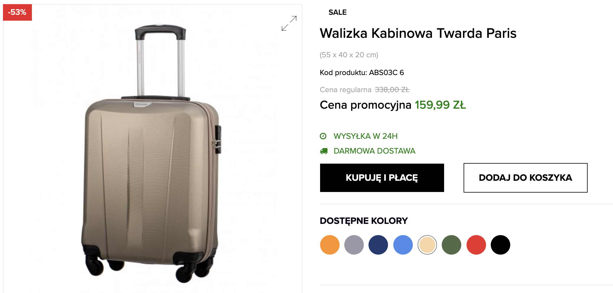 kupcie walizke