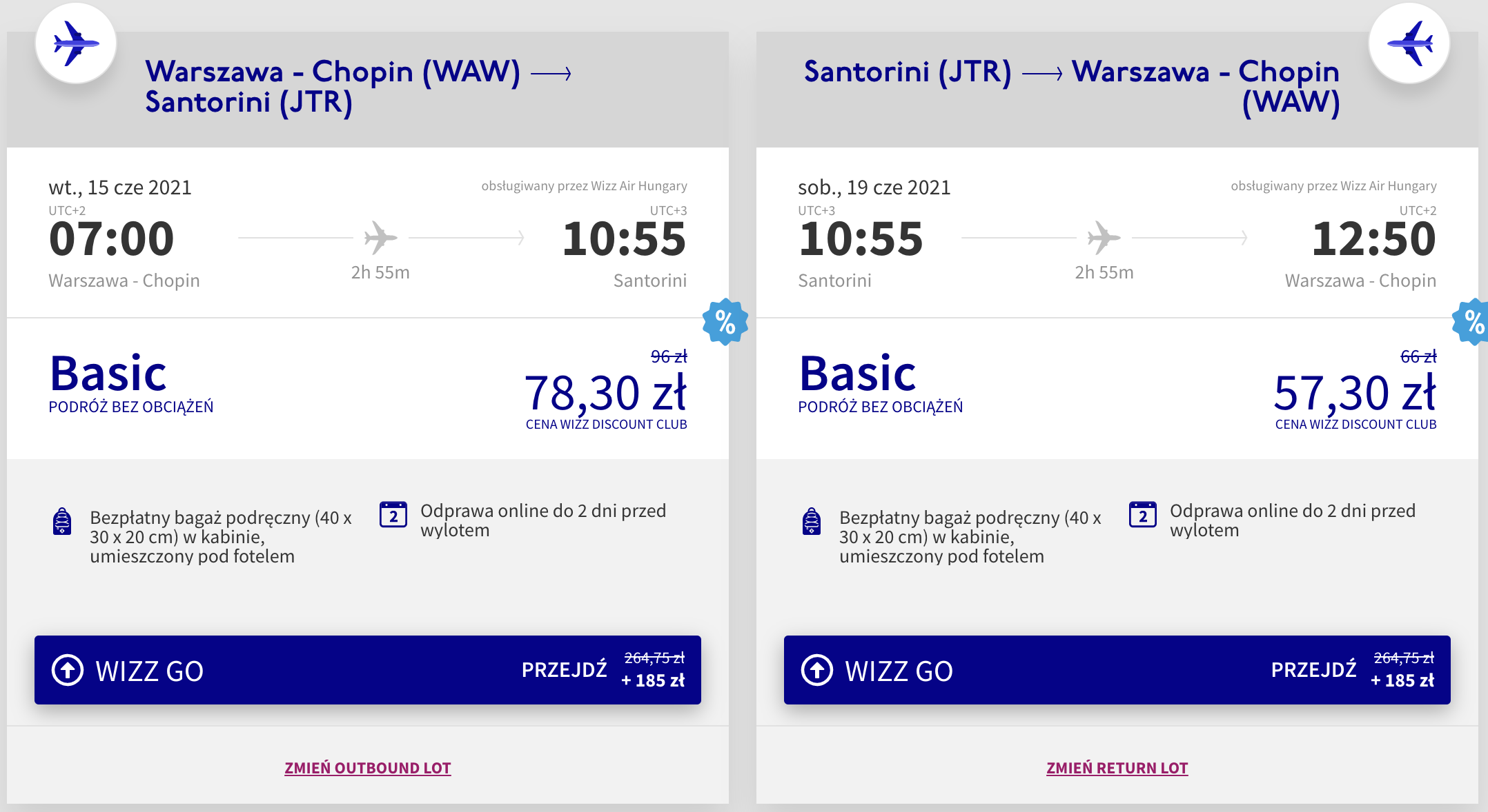 zarezerwuj loty na santoryn