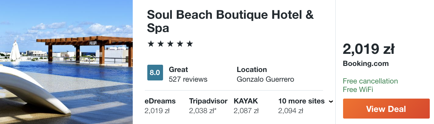 zarezerwuj hotel w meksyku