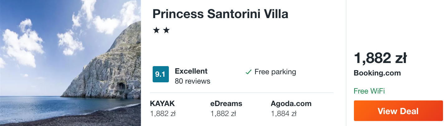 zarezerwuj hotel na santoryn