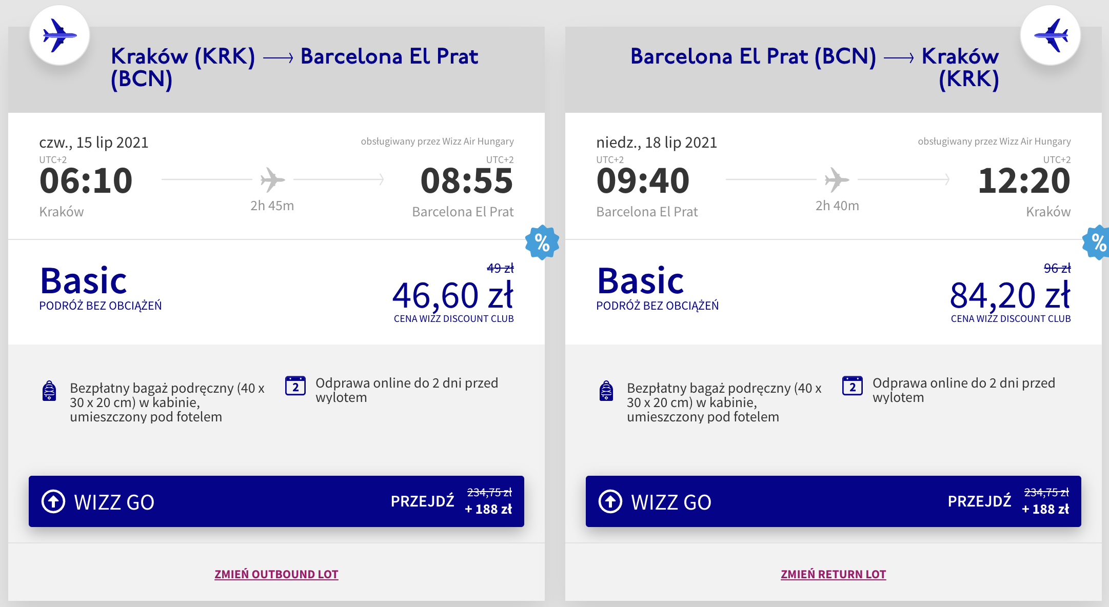zarezerwuj loty do barcelony