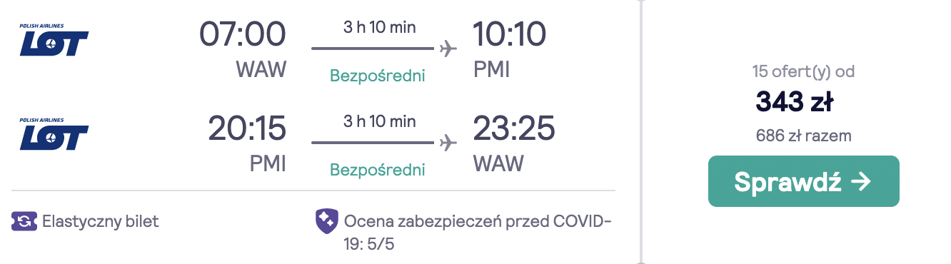zarezerwuj loty na majorke