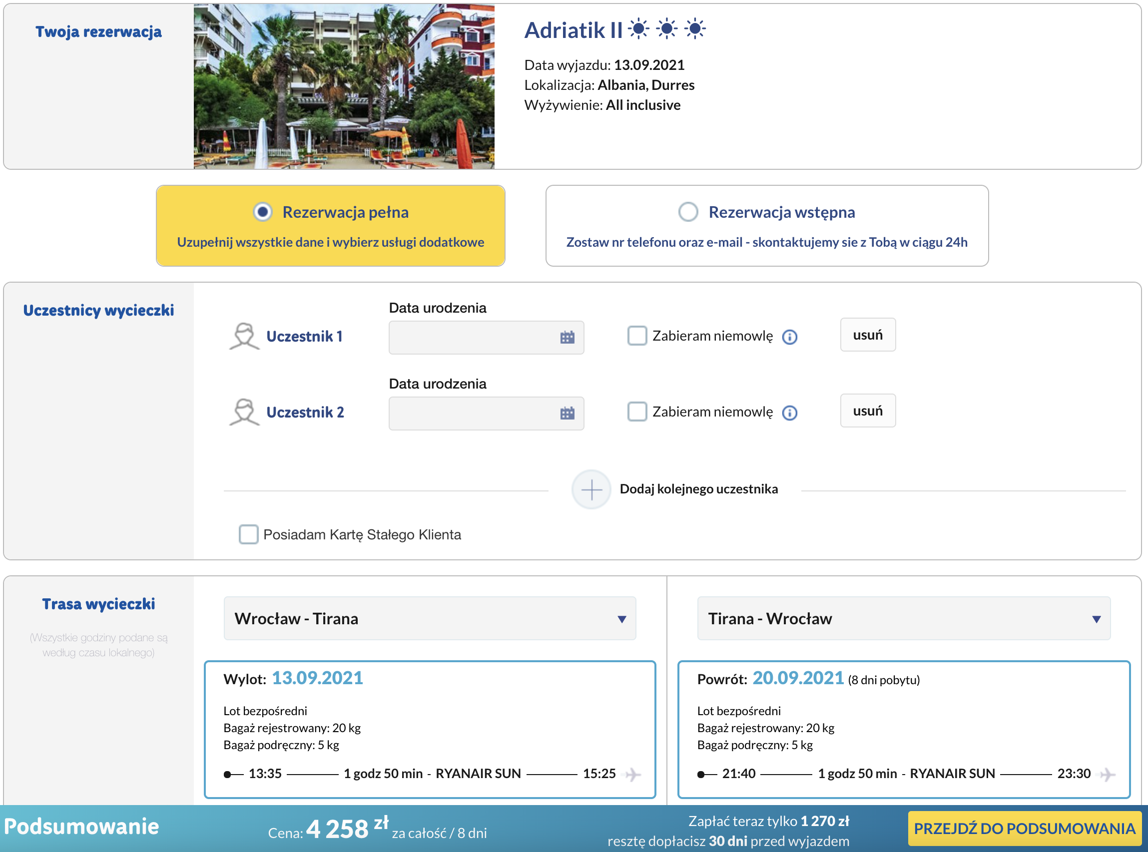 zarezerwuj wczasy w albanii