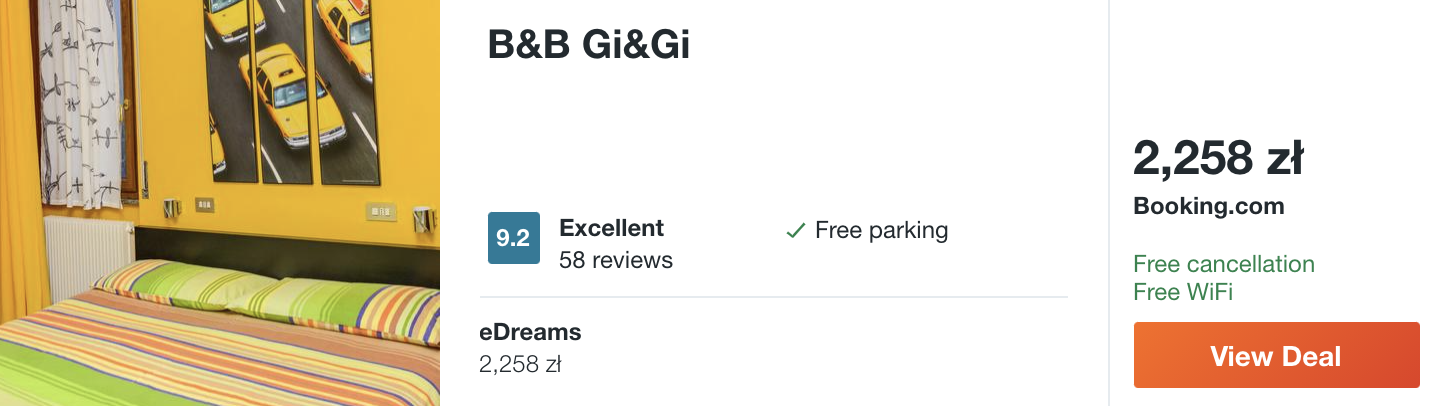 zarezerwuj hotel we wloszech