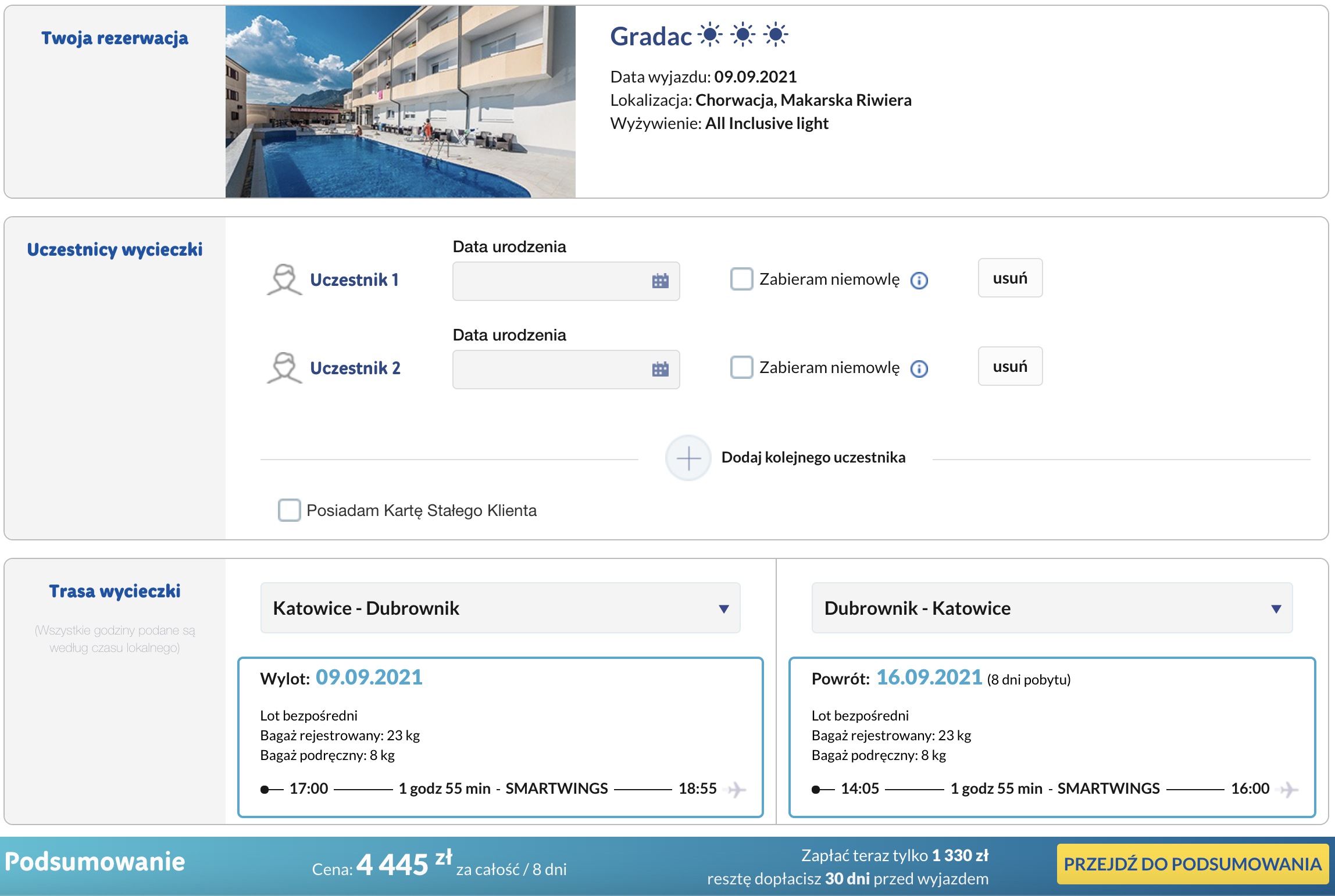 zarezerwuj wczasy w chorwacji