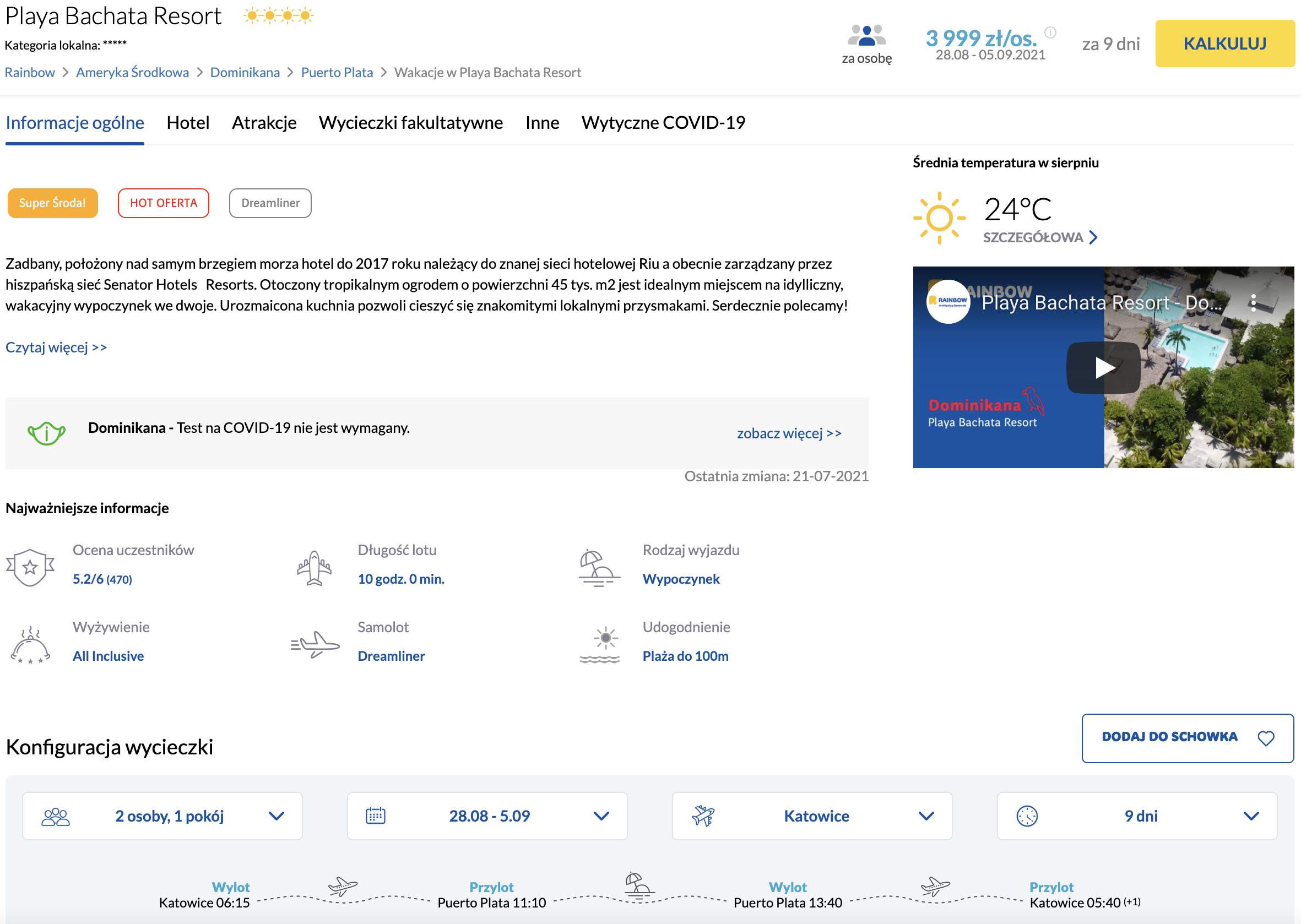 zarezerwuj wczasy w dominikanie