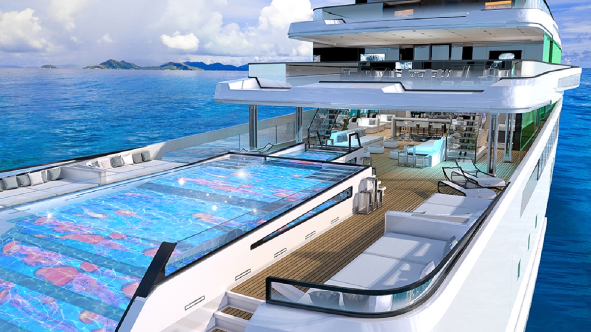 Pięć basenów, kino i spa to dopiero początek. Nowy superjacht wykracza poza wyobraźnię