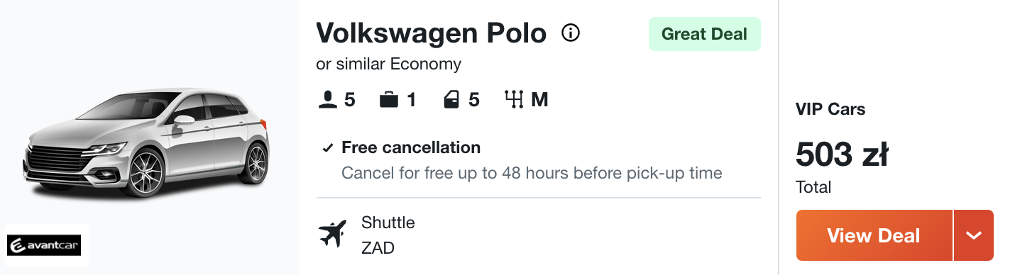 zarezerwuj hotel w zadarze