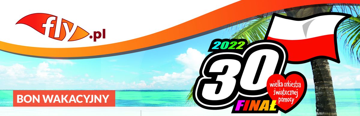 #WOŚP: licytuj bon wakacyjny na dowolną wycieczkę od Fly.pl