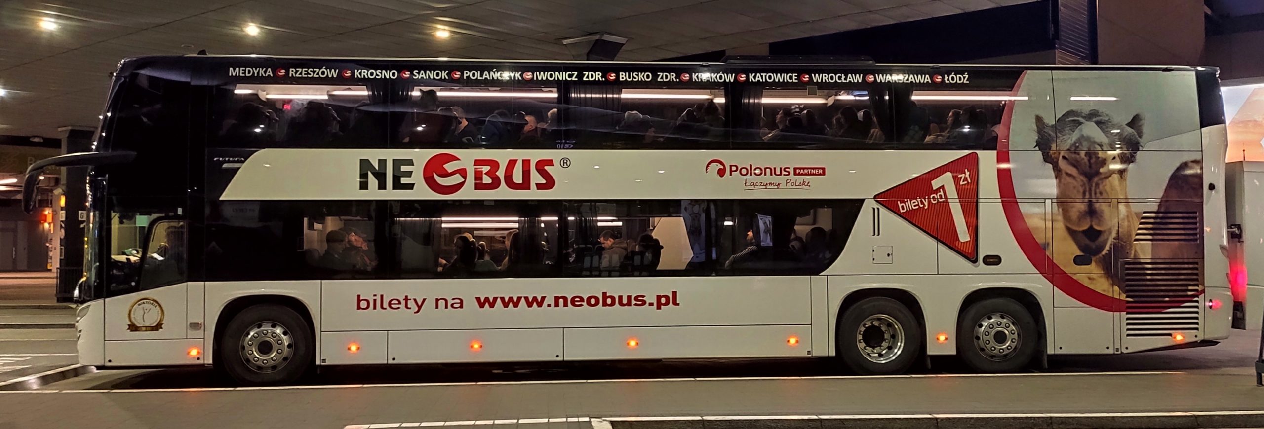 NEOBUS: bilety na wrzesień! Warszawa, Kraków, Wrocław, Polańczyk i inne miasta od 1 PLN