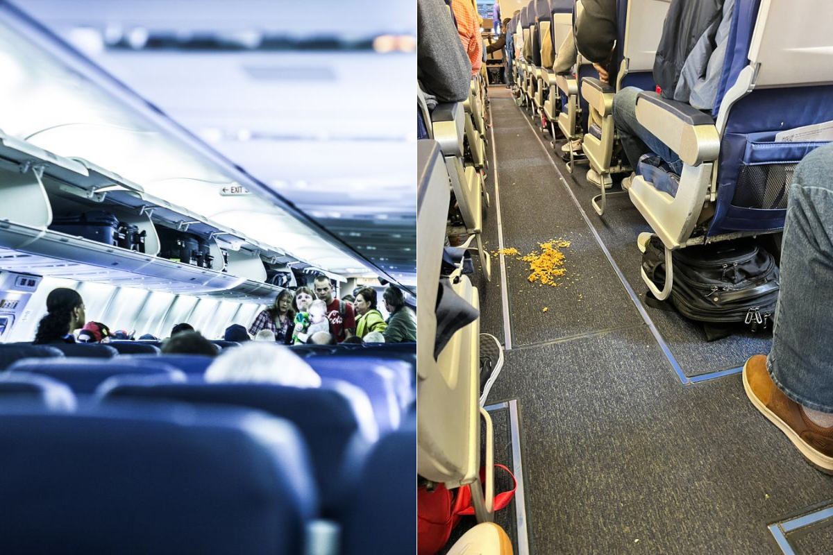 „Nie wylecimy, dopóki ktoś tego nie posprząta!” Stewardesa wściekła się na pasażerów