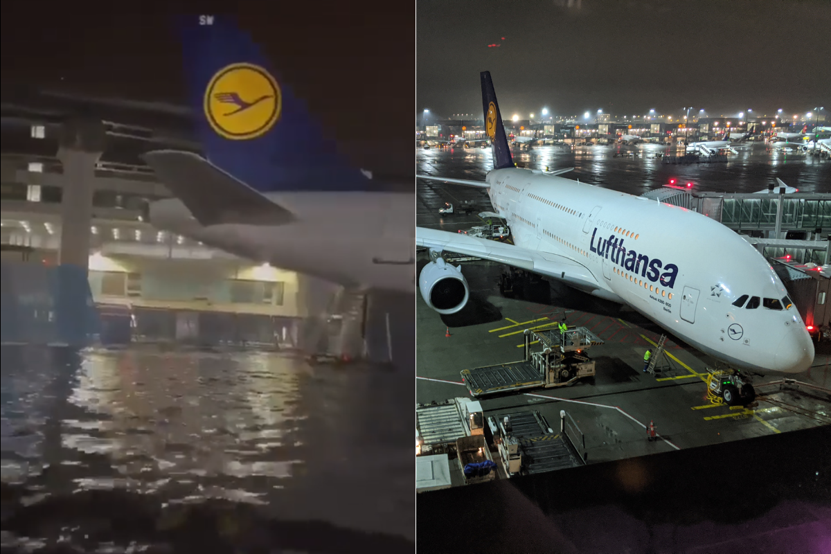 Chaos na lotnisku we Frankfurcie! Potężna ulewa, powódź i ponad 70 odwołanych lotów, w tym z i do Polski