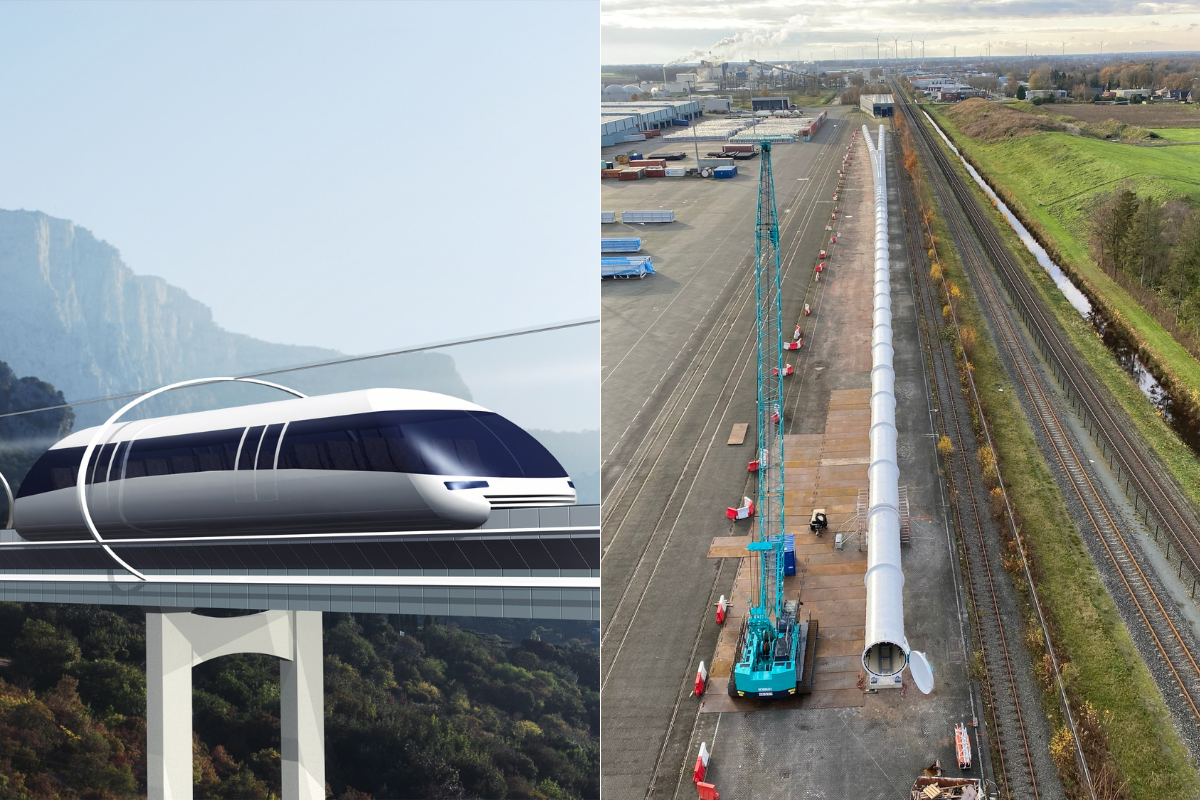 W Holandii powstał tunel testowy dla „kolei przyszłości”. Ma rozwijać prędkość do 1000 km/h