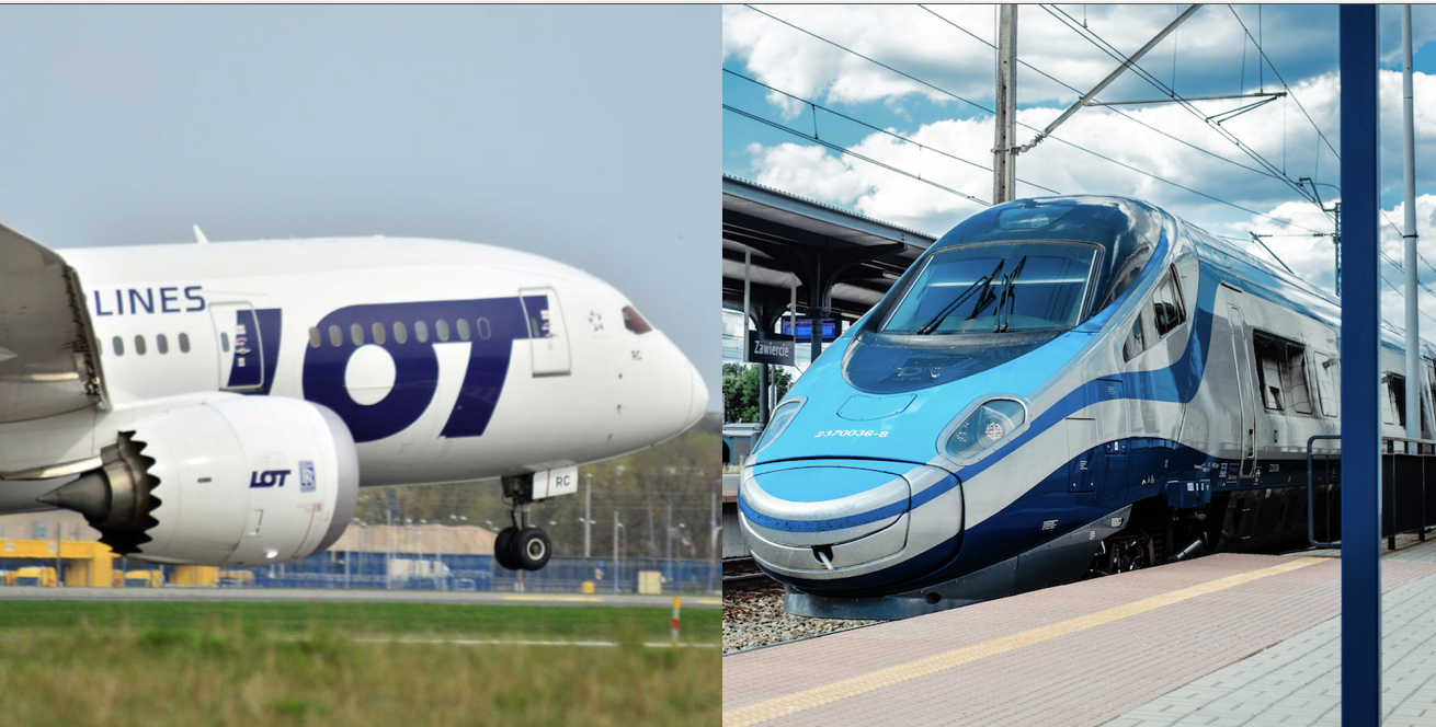 Na tej trasie rządzą dziś samoloty. Czy to się zmieni? Od grudnia podróż pociągiem skróci się aż o 42 minuty!