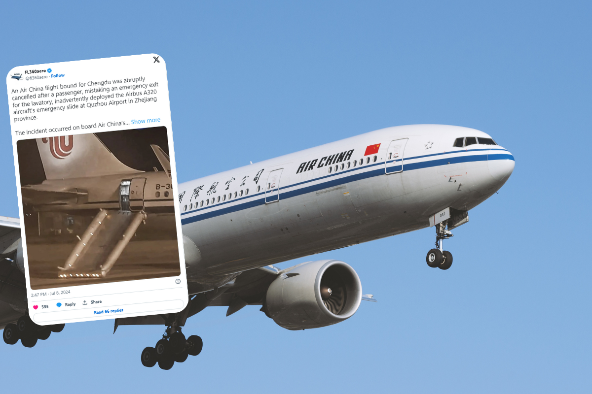 Pierwszy raz leciała samolotem i chciała skorzystać z toalety. Zamiast tego otworzyła…wyjście awaryjne!