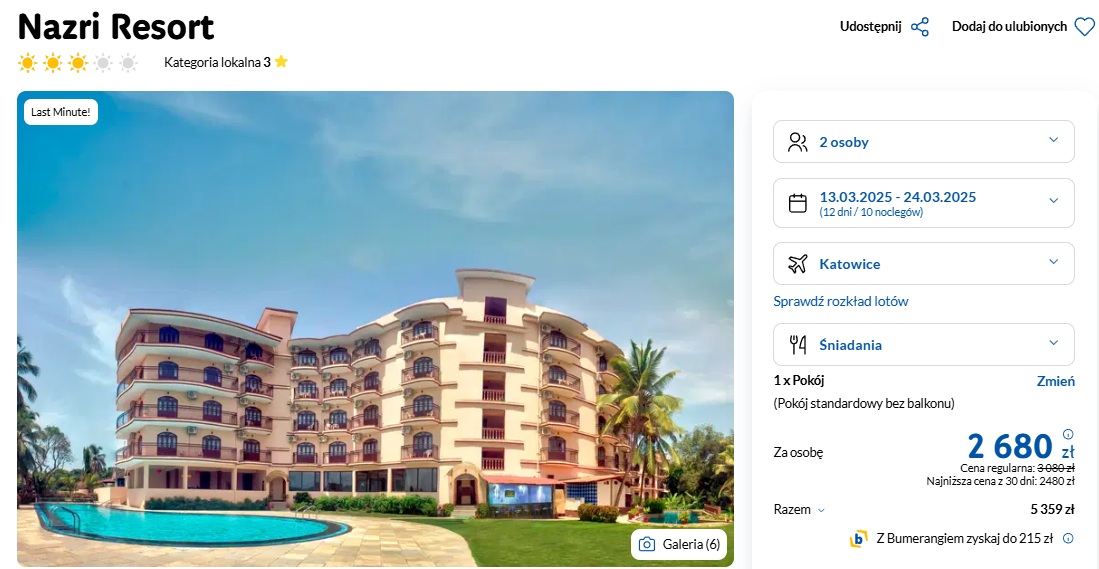 screen oferty wycieczki