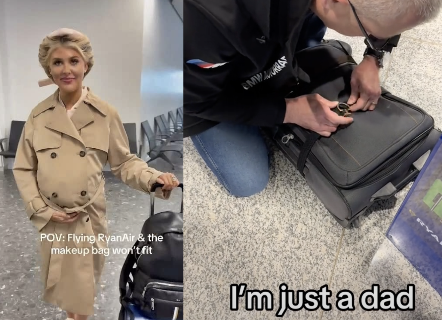 Ściskanie walizki paskiem od spodni i udawana ciąża. Tak pasażerowie Ryanaira próbują uniknąć dodatkowych opłat za bagaż